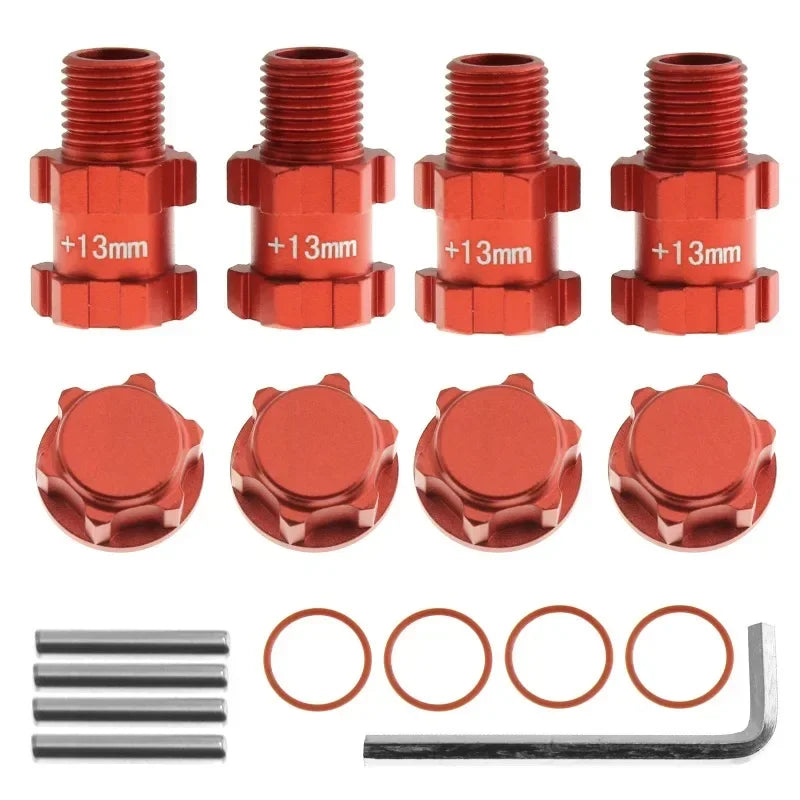 Metal 14mm to 17mm Wheel Hex Adapter for 1/10 ARRMA 3S SENTON VORTEKS Typhon Big Rock Granite RC Car Upgrade Parts