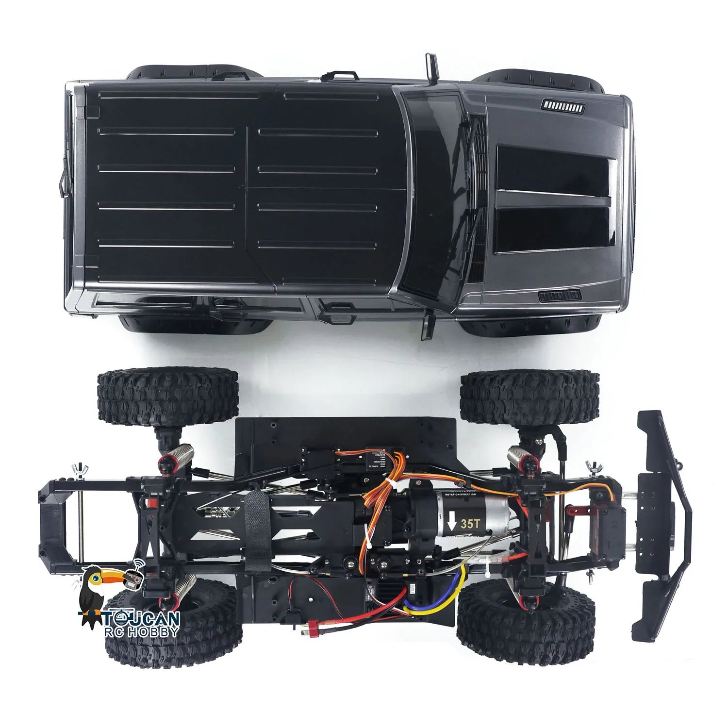 1/10 RC Off Road 4X4 Vehicles RC Crawler 4WD Truck Climbing Car Differential Lock Lights Remote Control Hobby Toys Model Gift