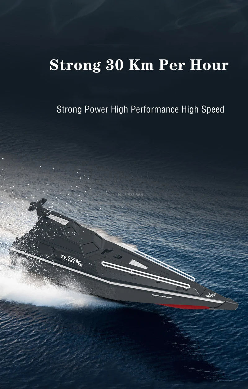 Summer 40KM/H High-Speed RC SpeedBoat Boat Model 200M Waterproof Capsized Reset Low Battery Alarm Electric Remote Control Boat