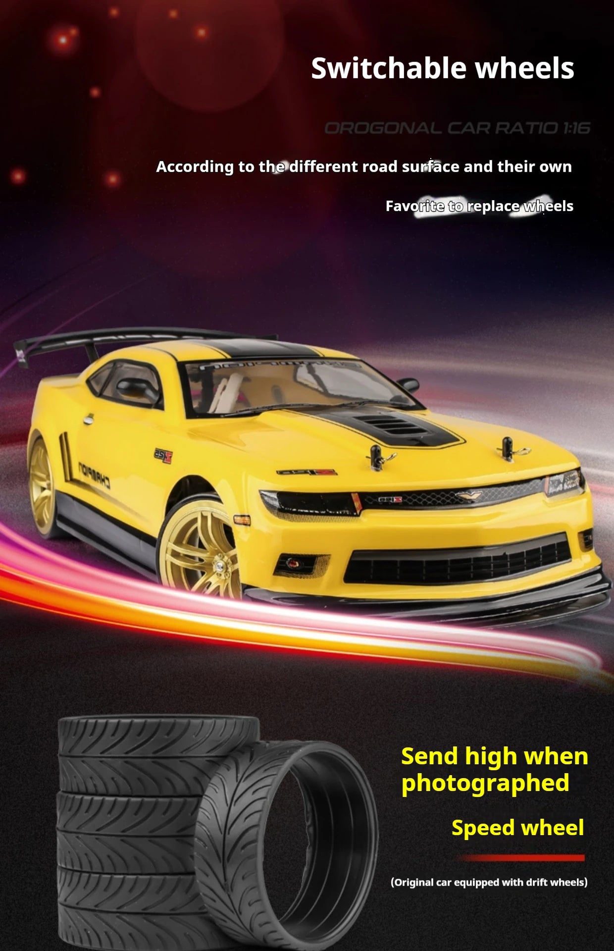 4x4 rc cars:45cm super remote control car,1:10 professional rc drift car,70km/h high-speed 4WD racing car,electric car,kids toys