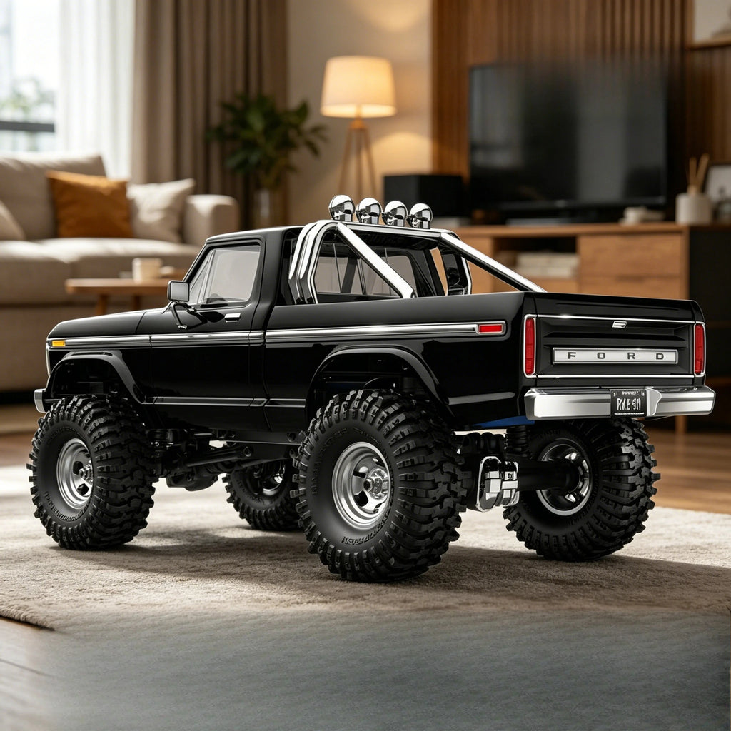 1/18 Scale RC Crawler Truck 4WD High Trail F-150 Off-Road Rock Racer Car