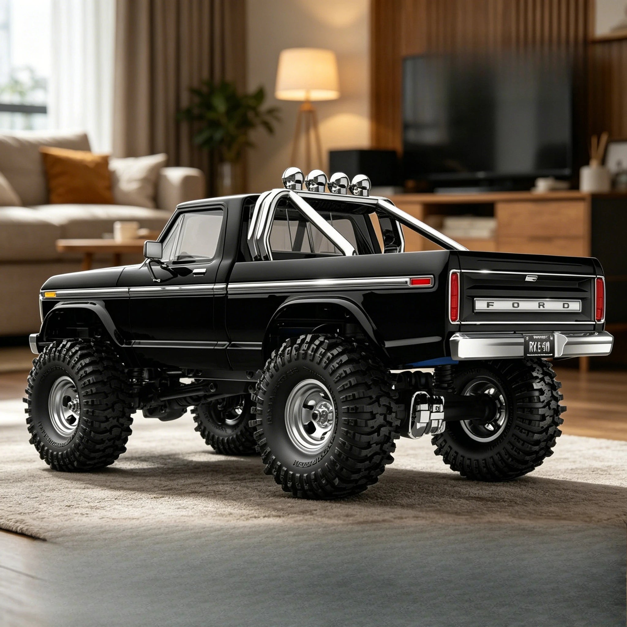 1/18 Scale RC Crawler Truck 4WD High Trail F-150 Off-Road Rock Racer Car