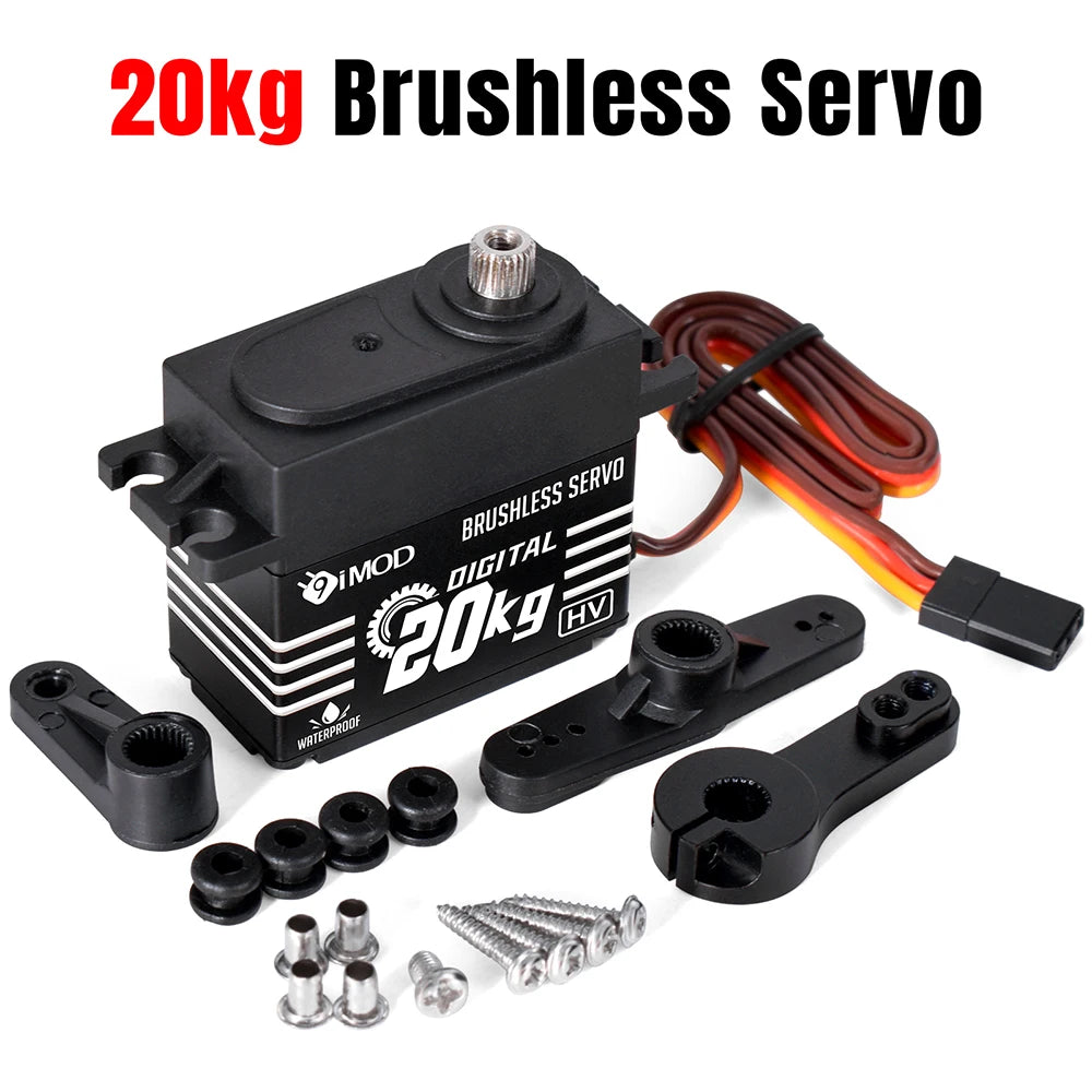 9imod Brushless Servo Waterproof Digital Metal Gear Servo for 1/8 1/10 RC Crawler Car Boat