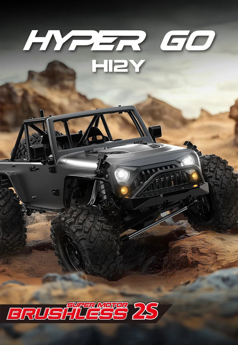 MJX H12Y+ Silver Climbing RC Car Toy 1:12 Scale Electric Off-Road Vehicle Model Remote Control Car Professional Off-Road  H12Y
