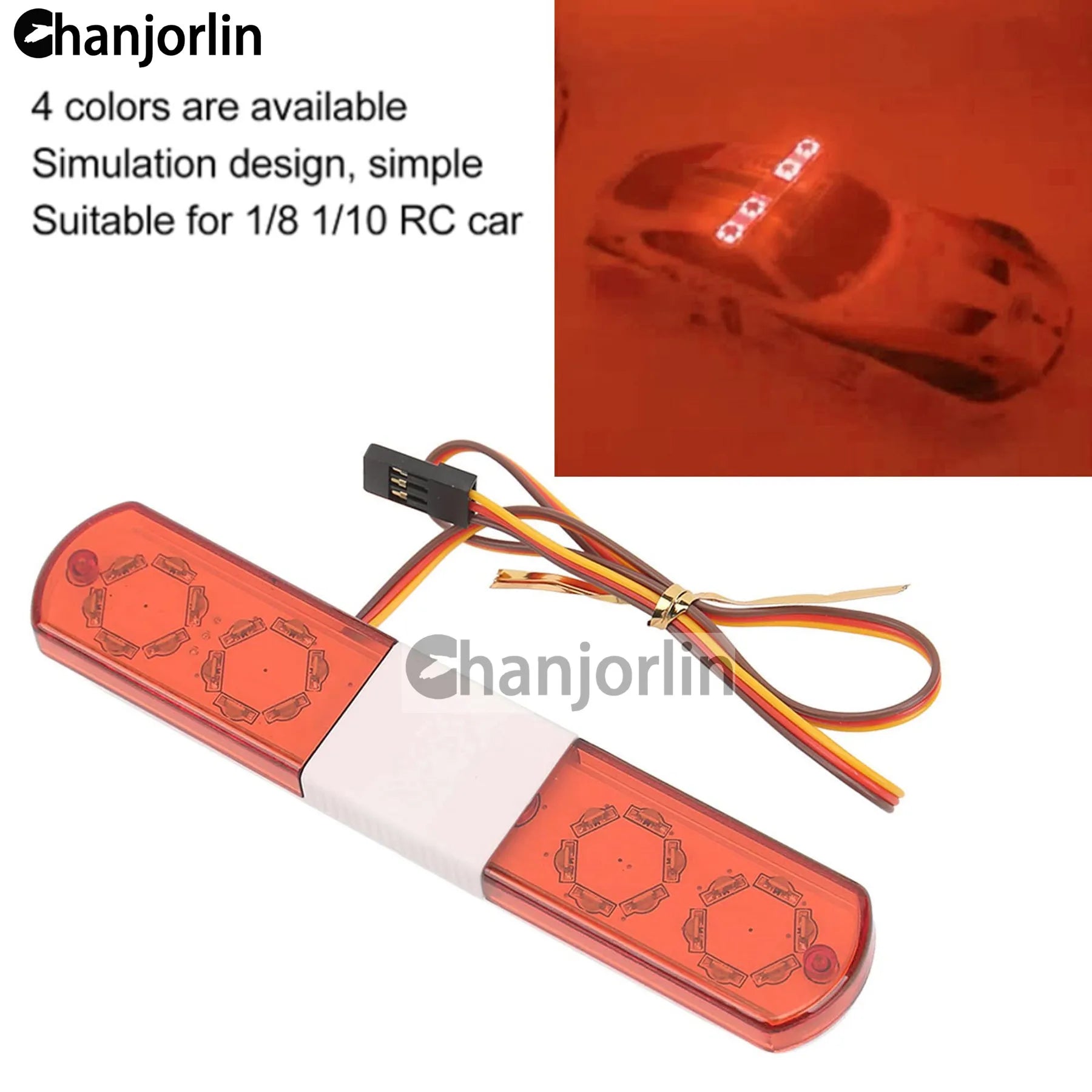Police Flash LED Light Alarming Lights Accessories for 1:8 1:10 RC Car Axial HSP HPI Kyosho Tamiya SCX10 D90 Upgrade Parts