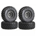 130mm Metal 2.2" Beadlock Wheel Rim Tire Set for 1/10 RC Crawler Car Axial SCX10 Wraith RR10 Capra Traxxas TRX4 YK4082 YK4083