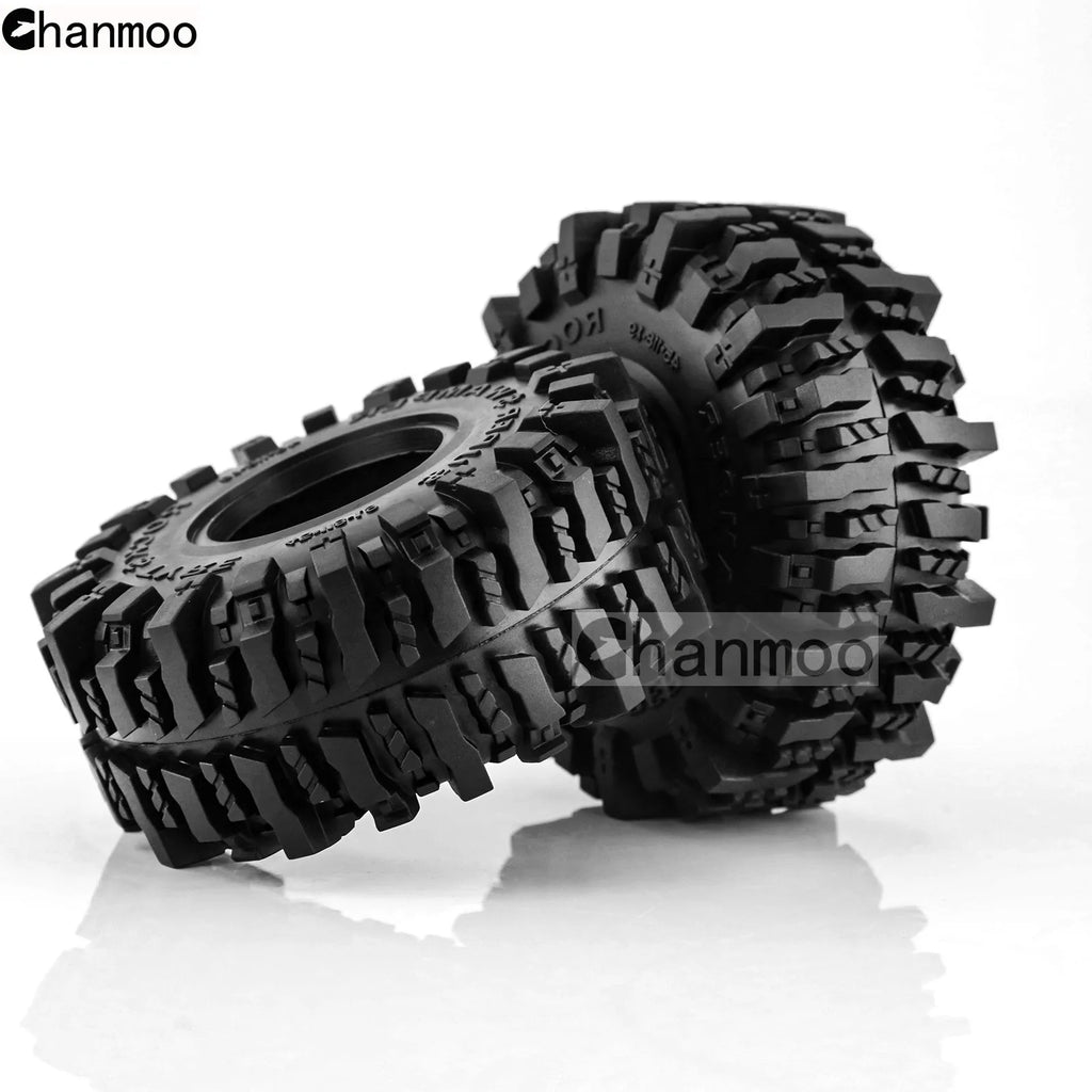 1.9in Crawler Tires Rock Wheels Mud Tyre for 1/10 Scale RC Car Axial Traxxas SCX10 II III TRX4 RC4WD D90 YK4102 Gen8 Redcat