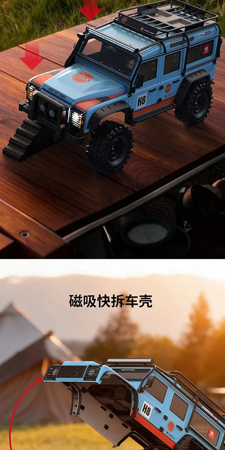 New Upgrade 1/8 MJX H8H V3 RC Crawler Remote-Controlled 4x4 off-Road Vehicle Brushless Simulation Car Model RC Car