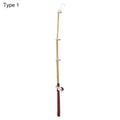 1:12 Miniature Fishing Rod Fish Pole Trammel Net Dollhouse Decoration Doll Accessories Scene Model Micro Landscape Fairy Garden