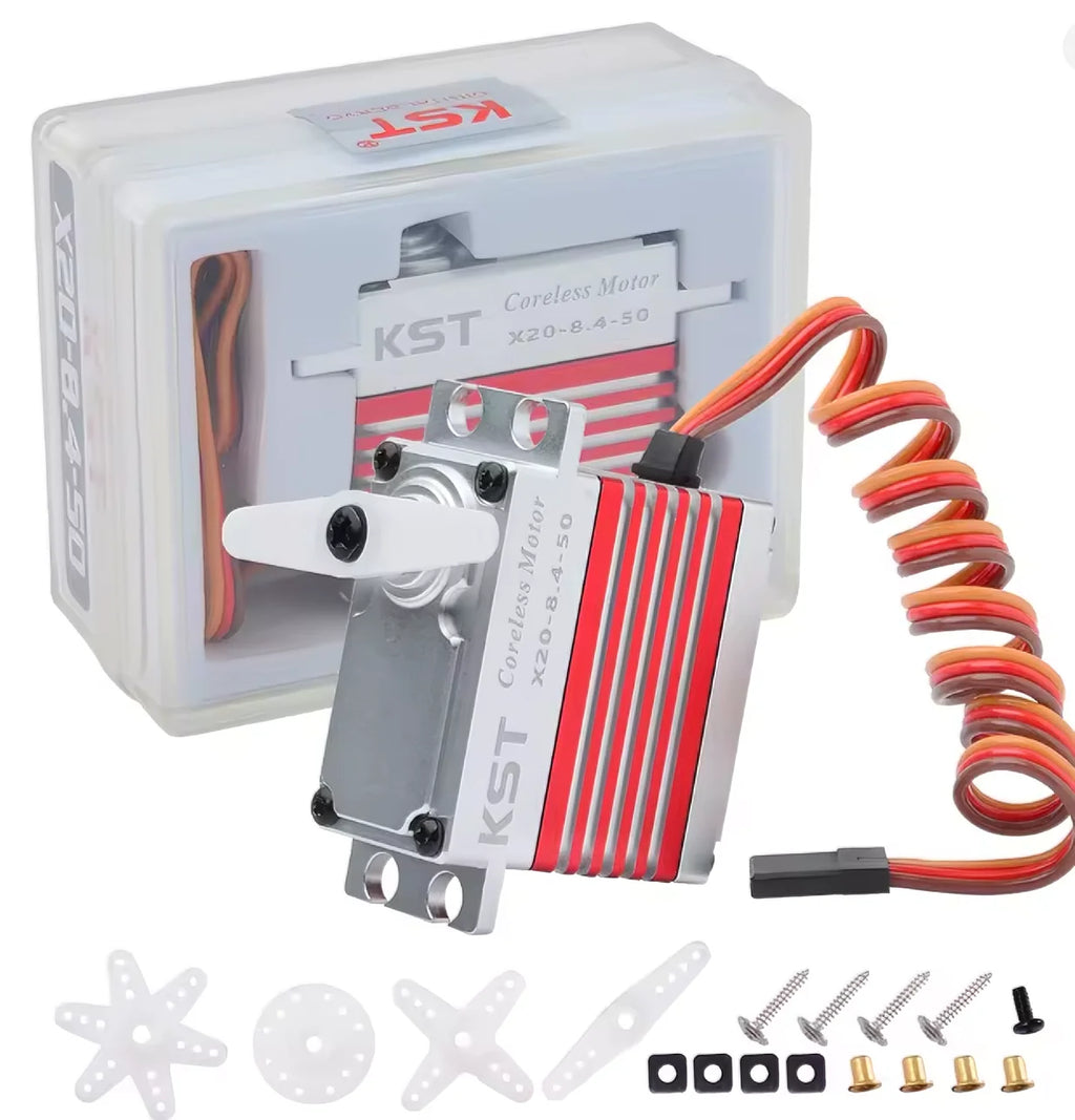 KST X20-8.4-50 V8.0 Brushless Metal Gear Digital Servo 0.15sec 45kg for Large Scale RC Plane 1/8 1/10 On-road Off-road RC Car