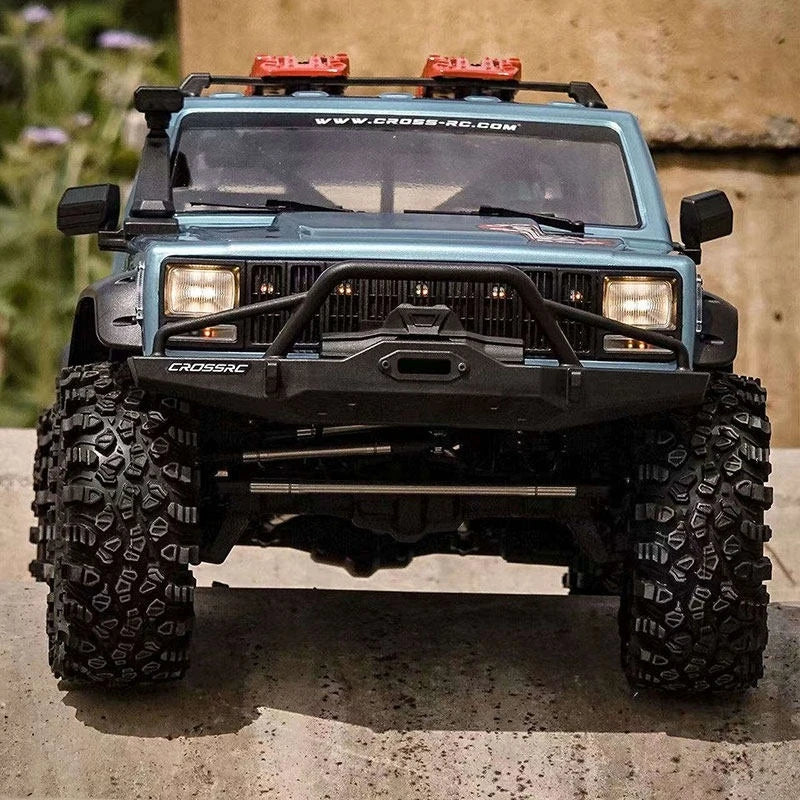 Cro 1/8 Rc Car Remote Control Electric Emo X2 Lion Differential Lock Dual Speed Door Bridge Climbing Off-Road Vehicle Model Gift