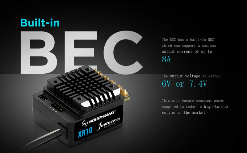 HobbyWing XERUN XR10 Justock G3S 60A Inductive Brushless Electric Adjustment/Motor Set Suitable for 1/10 RC Drift Cars