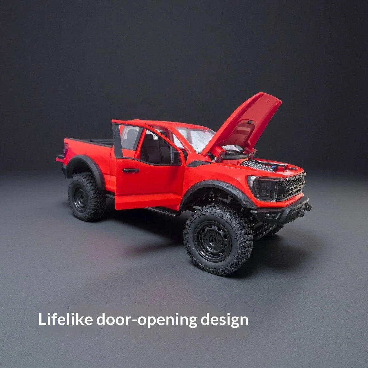 Hongxing New F-150 Rc Car 1:12 Scale 4wd Off-Road Pickup Truck Full Metal Gearbox Realistic Open Doors Cruise Control Rc Vehicle