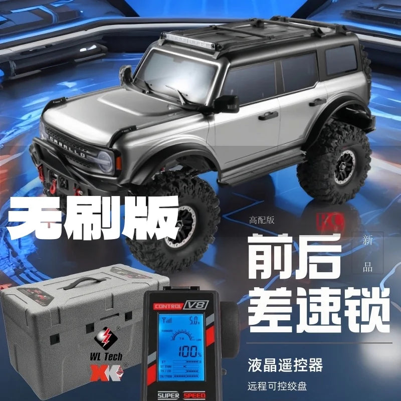 WLtoys 104006 Pro 1/10 RC Electric 4WD Off Road Rock Crawler With Front Rear Differential Lock Dual Speed Transmission Model Car