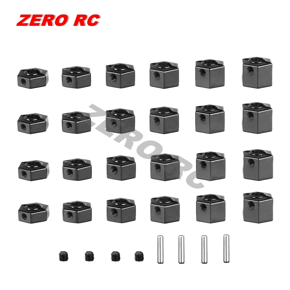12mm Metal Wheel Hex Hub 5/6/7/8/9/10mm Offset Adapter For 1/10 1/12 HSP Wltoys AXIAL SCX10 II III CAPRA RGT FMS D90 RC Car Axle
