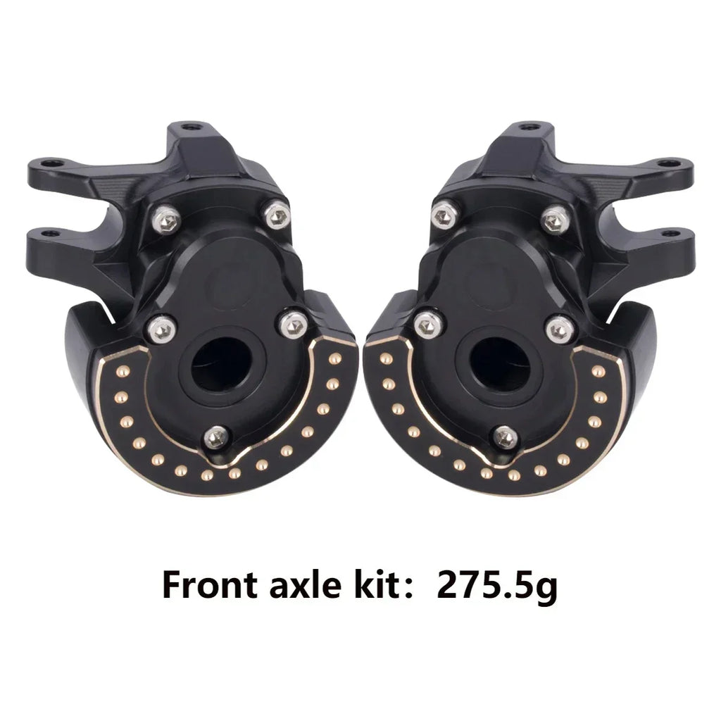 F10 Axle Brass Weights Steering Knuckles Front and Rear Portal Cover for 1/10 RC Crawler Vanquish VRD VS4-10 Phoenix LCG Upgrade