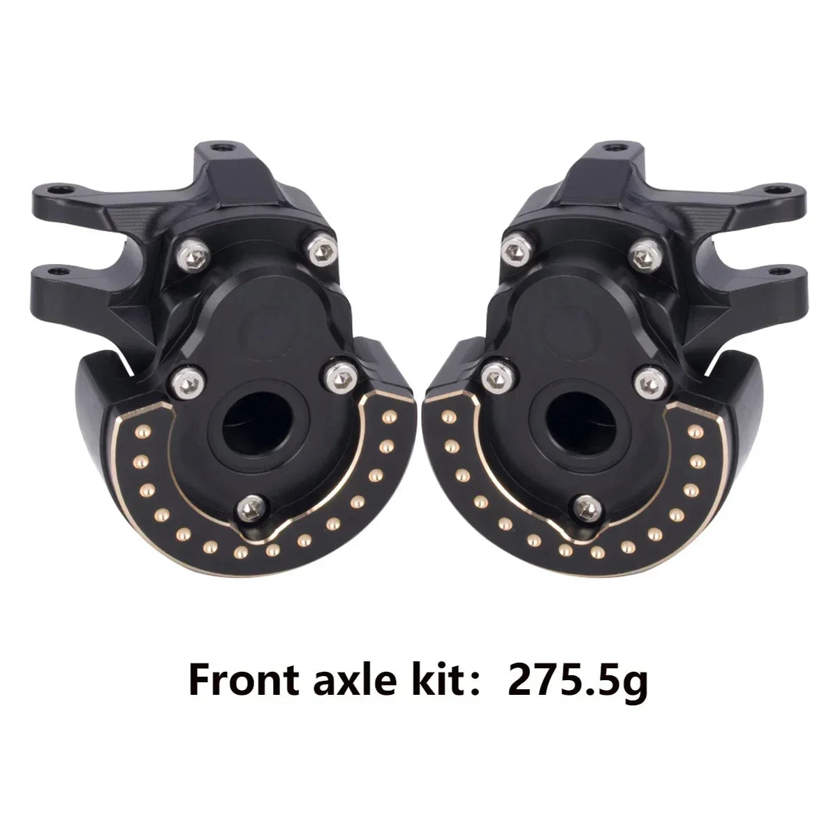F10 Axle Brass Weights Steering Knuckles Front and Rear Portal Cover for 1/10 RC Crawler Vanquish VRD VS4-10 Phoenix LCG Upgrade