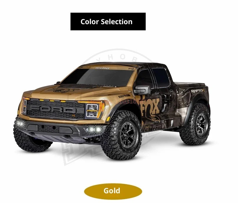 Traxxas 1:10 Raptor R 4*4 F150 Ultimate Four-Wheel Drive Brushless Short Card Remote Control Off-Road Vehicle Desert Short Card