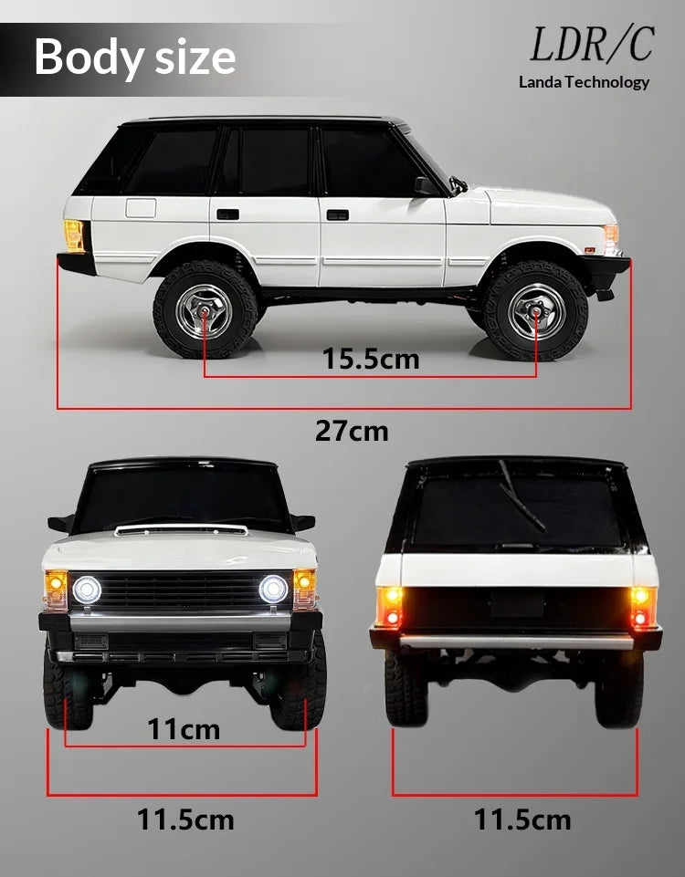 1/18 LDRC LD18401Pro Rc Car LD18401 PRO 4WD Offroad High-speed Climbing Brushless Inductive ESC Vehicle RC Car Children's Gifts