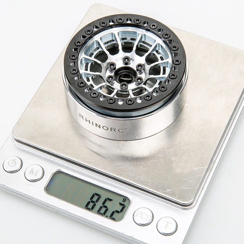Rhino MOZA 2.2 inch 25mm Narrow ZERO OffSet Rim 4PCS for 1/10 RC Crawler SCX10 Pro TRX4 Shafty Bully 2 MOA