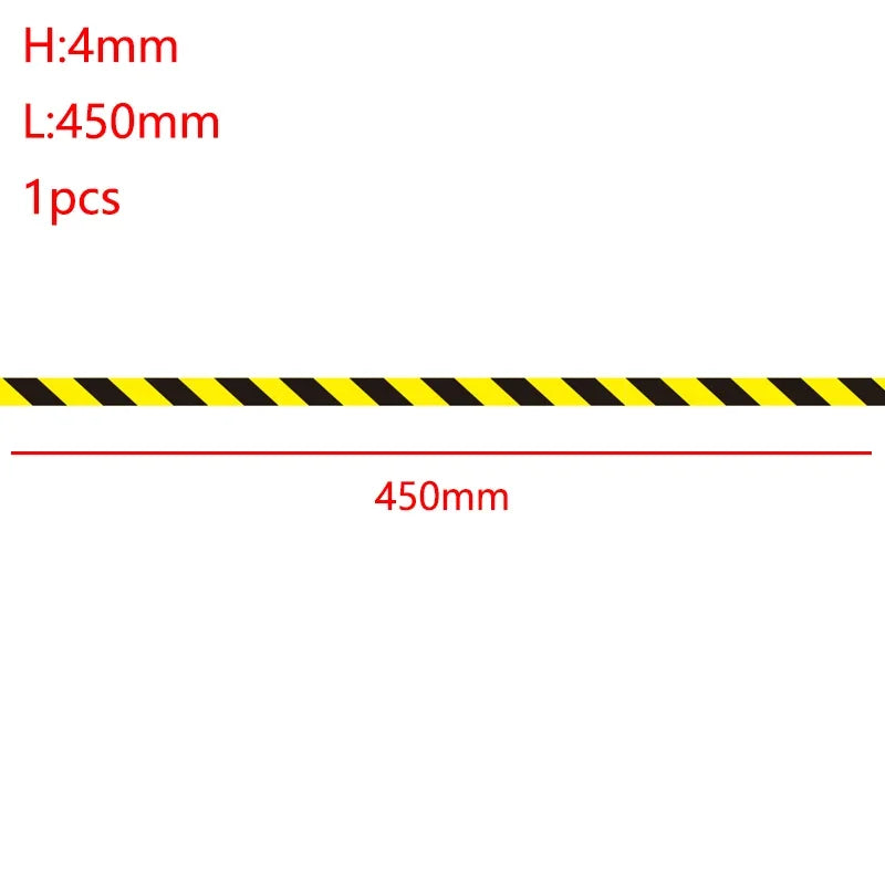 Reflective Warning Car Sticker Decorative Strip for 1/14 Tamiya RC Truck Trailer Tipper Scania 770S Benz Actros 3363 Volvo MAN