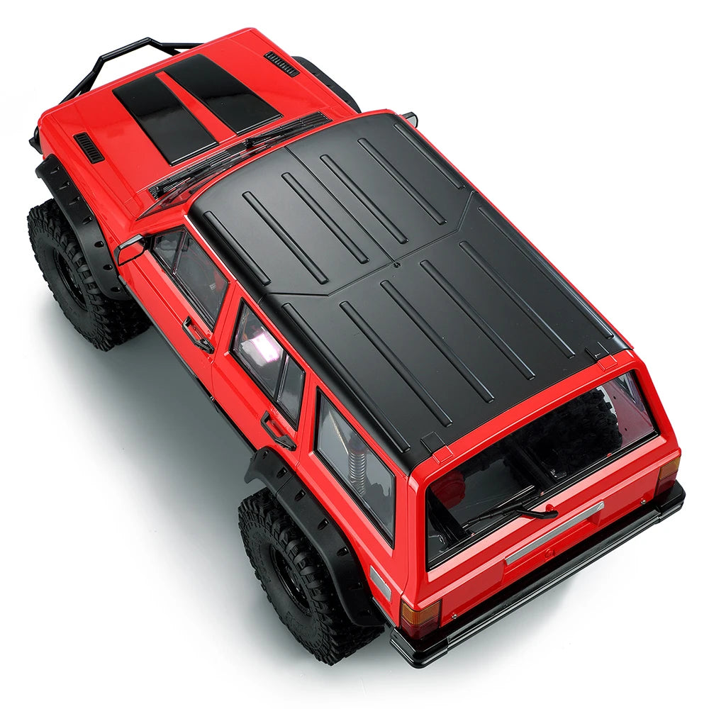 RED SPIDER Painted Cherokee Body 313mm 12.3" Wheelbase Plastic Car Shell for RC Crawler Axial SCX10 & SCX10 II 1/10  90046 90047