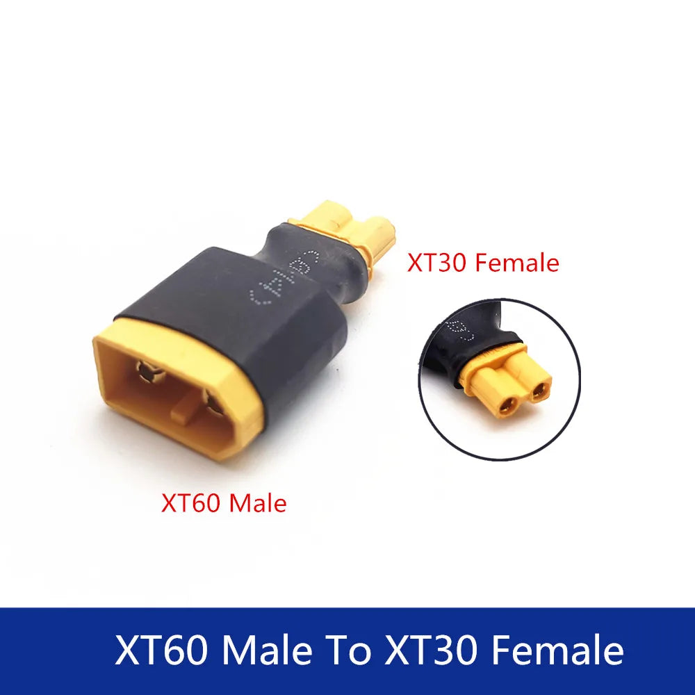 Adapter XT30 XT60 XT90 TRX T Plug Deans EC5 EC3 Female to Male HXT 4MM Connectors Plug RC Lipo Battery Control Parts DIY