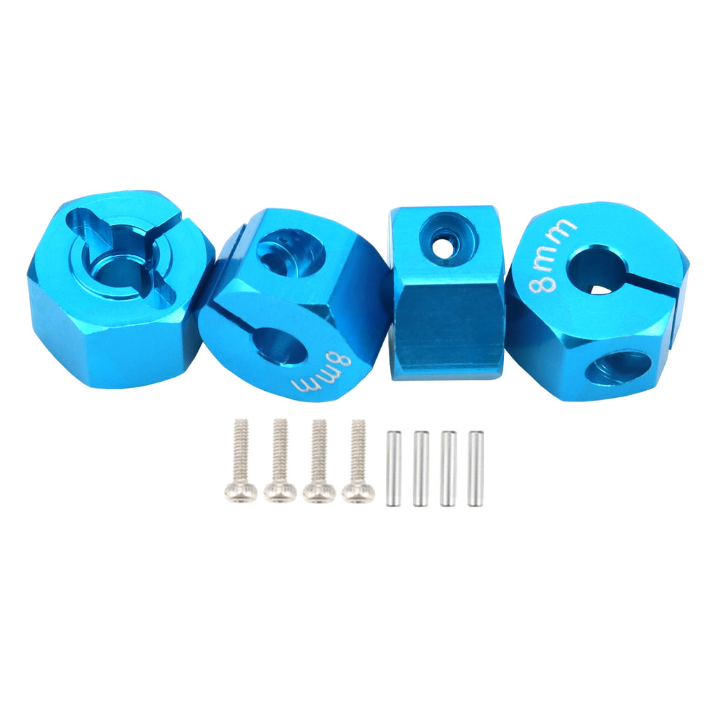Aluminum 5/6/7/8/9/10/11/12mm Adapter Hex 12mm Drive Hub with Pin Screws for RC Auto Track Truck HSP HPI Tamiya Traxxas Slash