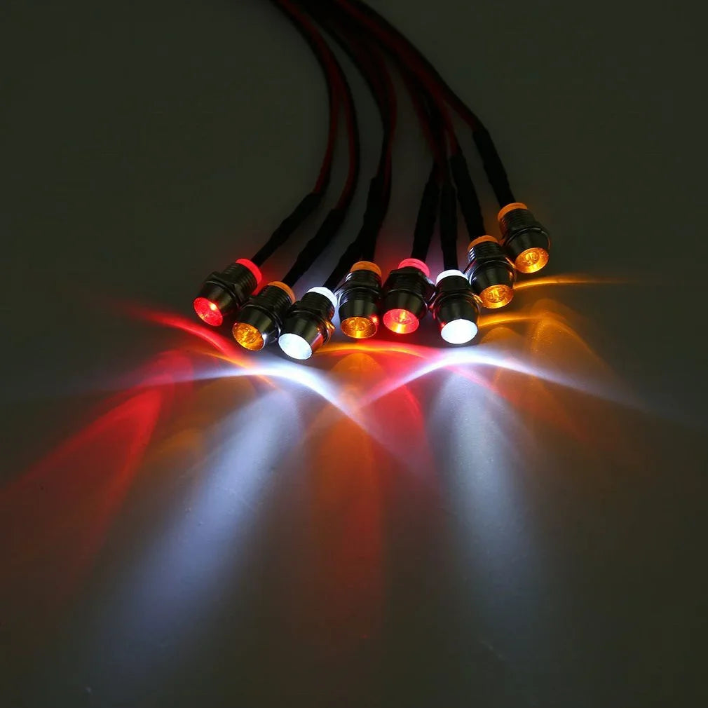 RC LED Light Kit headlamps for 1/10 1/8 1/12 RC Car Truck Crawler Drift Car Headlight Taillight TRAXXAS HSP HPI MN99 MN90