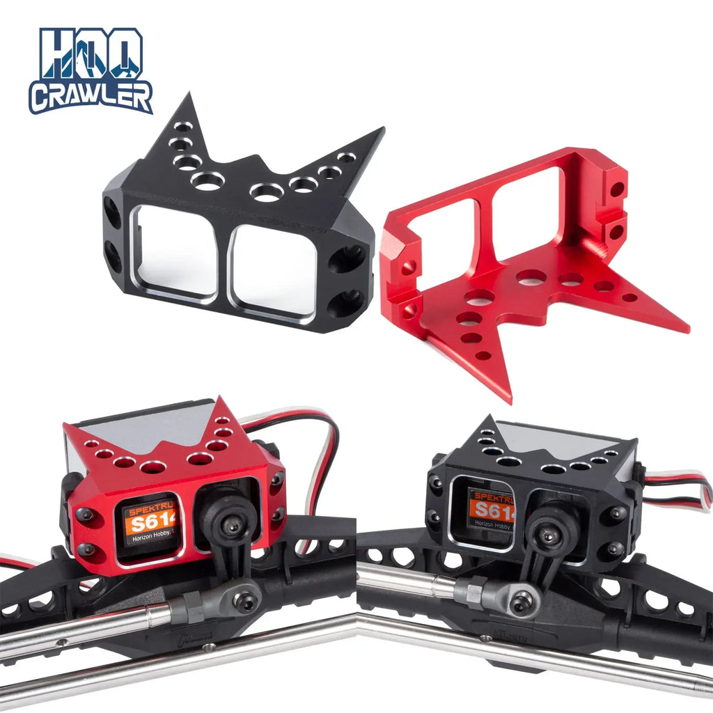 Aluminum Steering Servo Guard Armor Protective Cover Servo Mount for 1/10 RC Car Bouncer Axial Wraith 90018 RR10 Capra 1.9UTB