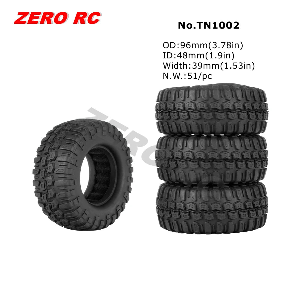 RC TRUCK 1.9" Rock Crawler Tires 90-117mm Tyre For 1/10 Off Road AXIAL SCX10 II III CAPRA TRAXXAS TRX-4 RGT MST RC4WD D90 WHEEL