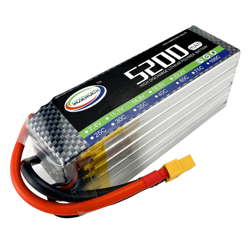 6S 22.2V 1800 2200 3500 4200 5200 6000 10000 12000mAh 30C 40C 60C RC LiPo Battery For RC Drone Helicopter Quadcopter Airplane