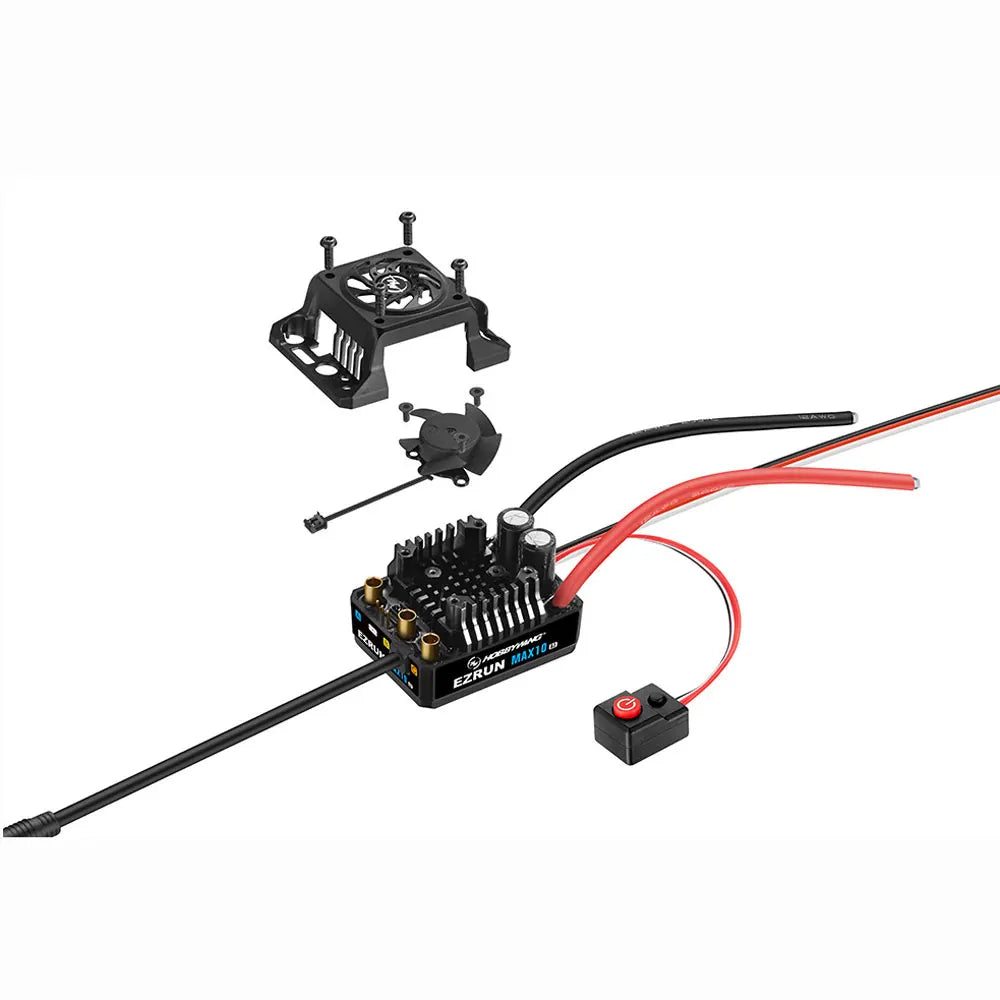 Hobbywing MAX10 G2 Waterproof RC Brushless ESC 80A 140A 3652/3665 G3 Motor 2-3S for 1/10 RC Off-Road On-Road Buggy Monster Cars