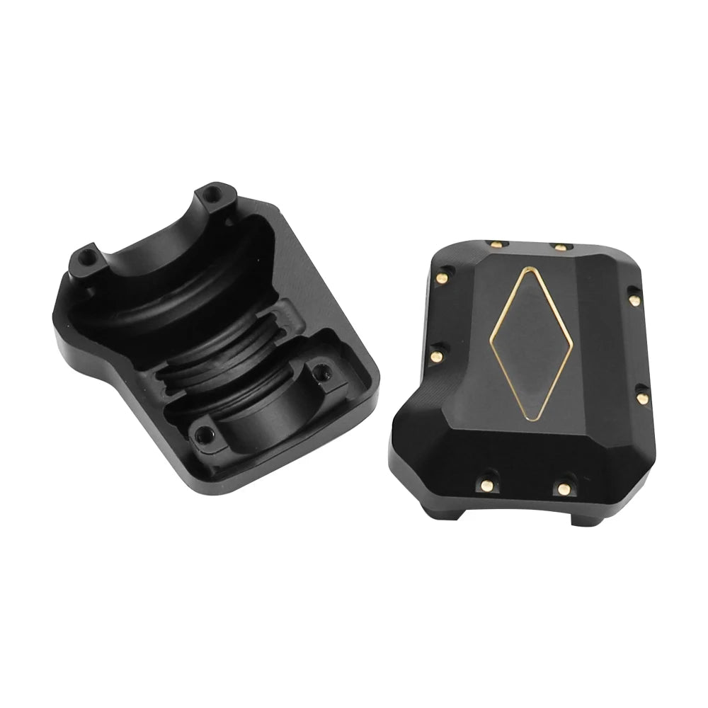 Portal Axle Housing Brass Black Steering Cup steering C Seat tie Rod Holder gear Cover servo Bracket For 1/10 Trx4 Trx6