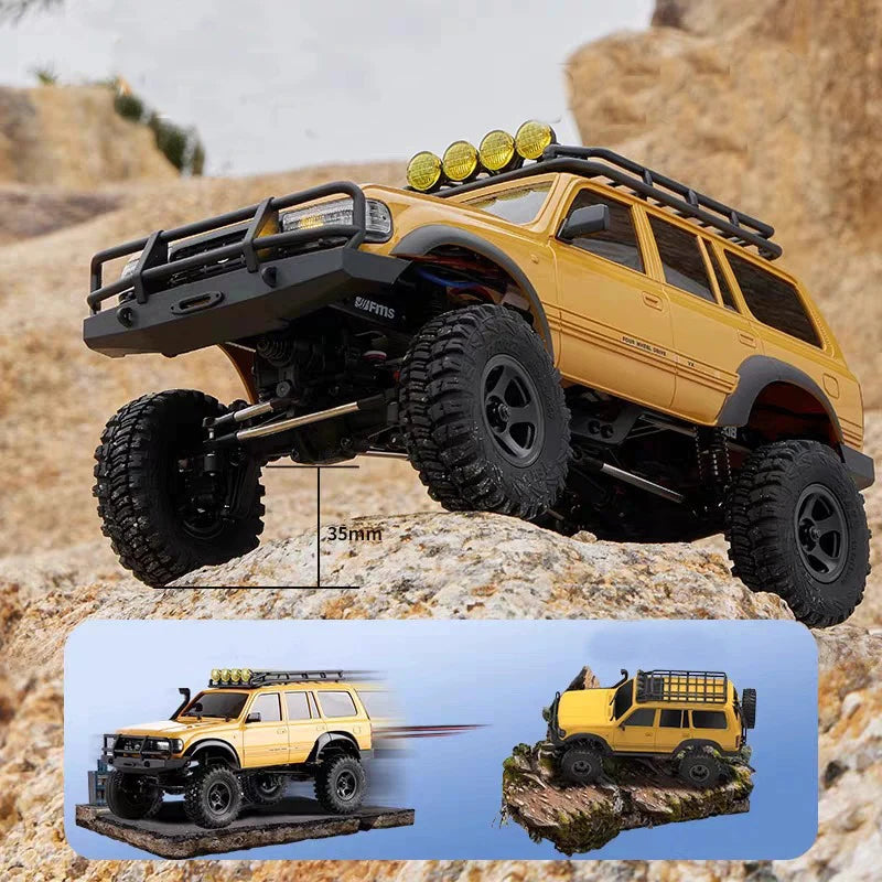 2.4G Upgraded LC80 Full Scale RC Remote Control Climbing Car for Children 1:12 Off road Vehicle Truck Model Car Toy Gift