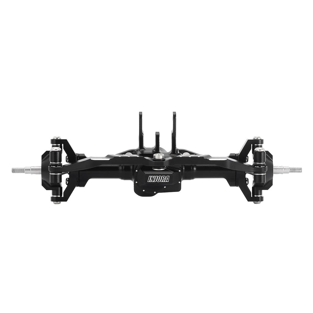 INJORA CNC Aluminum 4mm Extended Front Rear Complete Axles for 1/18 RC Crawler TRX4M Upgrade (4M-61)