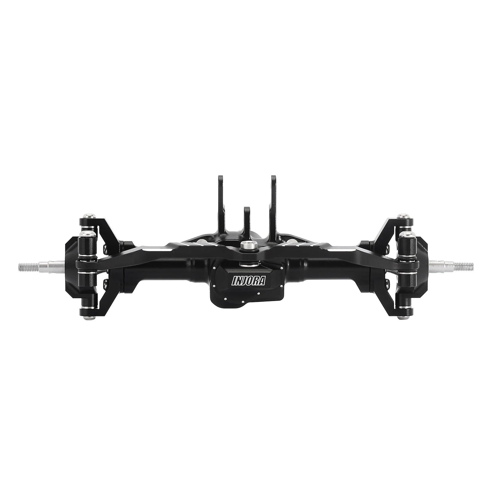 INJORA CNC Aluminum 4mm Extended Front Rear Complete Axles for 1/18 RC Crawler TRX4M Upgrade (4M-61)