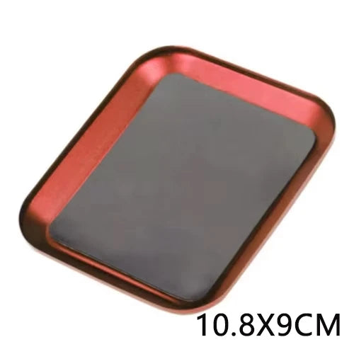 RS 98*98*11mm CNC Aluminium Magnetic Screw Tray Nut Gasket Storage Tool for RC Car Boat Airplane Model