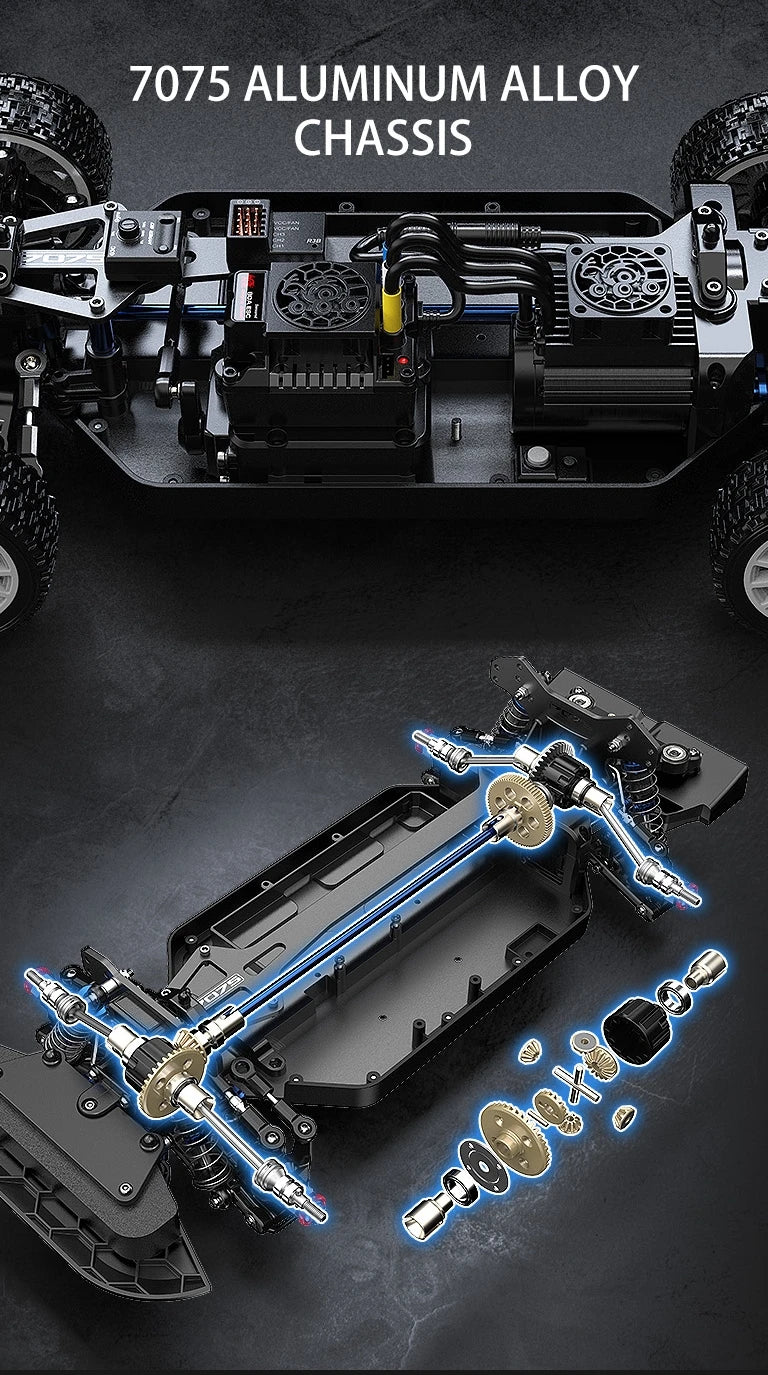 MJX 10303 10304 1/10 RC Car Brushless 70KM/H High Speed Racing Vehicle RTR 4WD Off-road Remote Control Drifting Crawler ModelToy