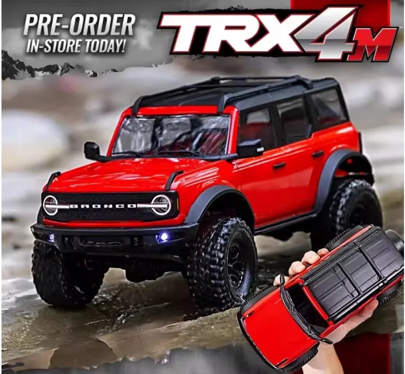 Traxxas TRX4M 1/18 Scale RC Crawler Electric Remote Control Land Rover Defender Bronco Off Road Vehicle Model 97054-1