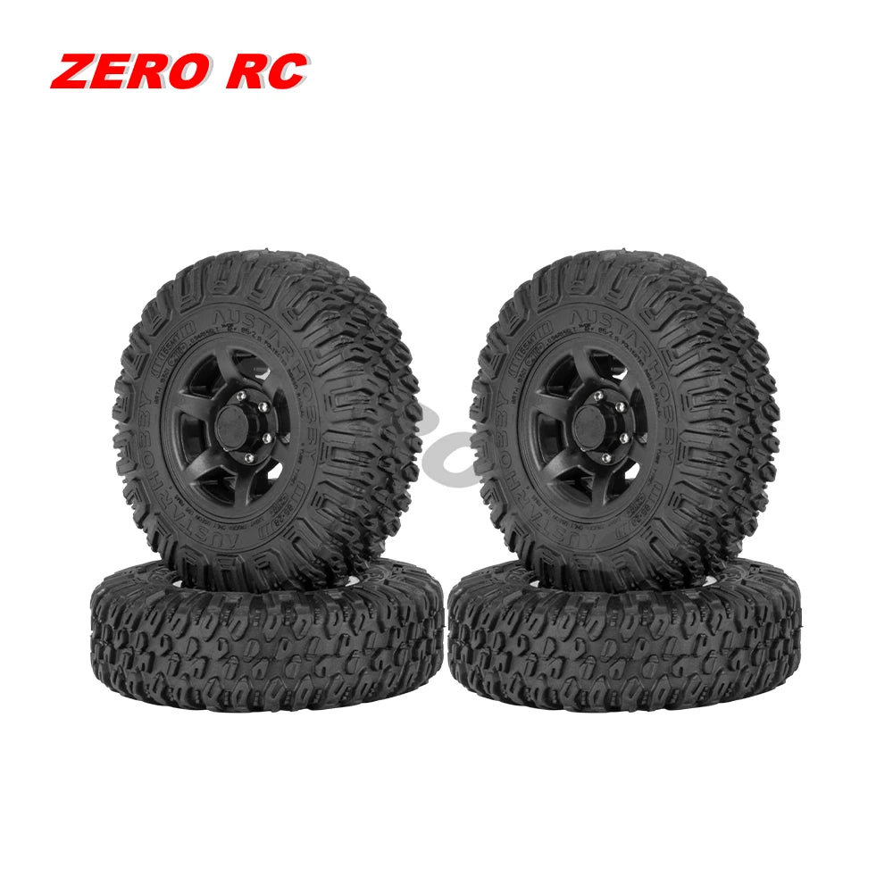RC Crawler Car Soft 1.55" Off Road Mud Tires 76*27mm 95*35mm Foam Insert For D90 TF2 Tamiya CC02 LC70 MST JIMNY Blocks WHEEL