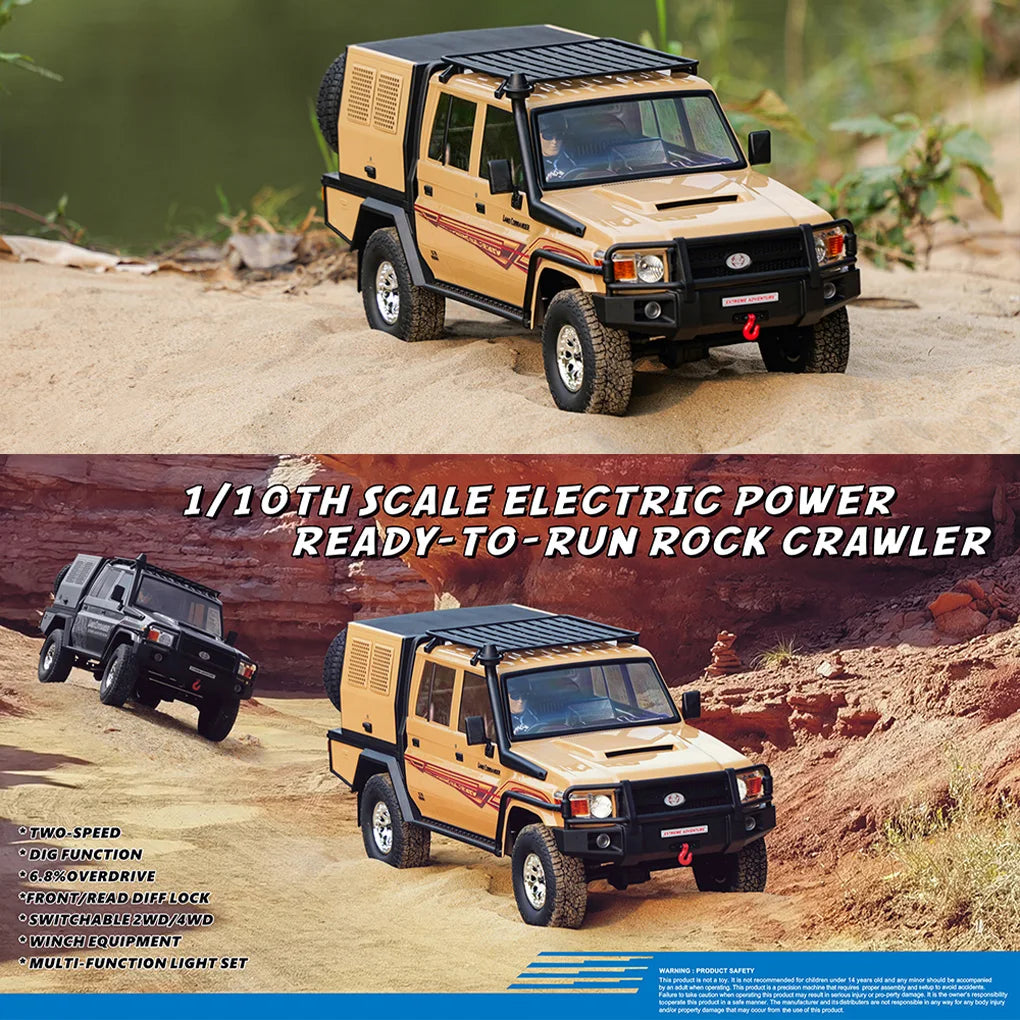 1/10 RGT EX86160 LC79 Lano Commander RC Car 4WD Simulation Remote Control Electric Off road Climbing Vehicle Model Gift