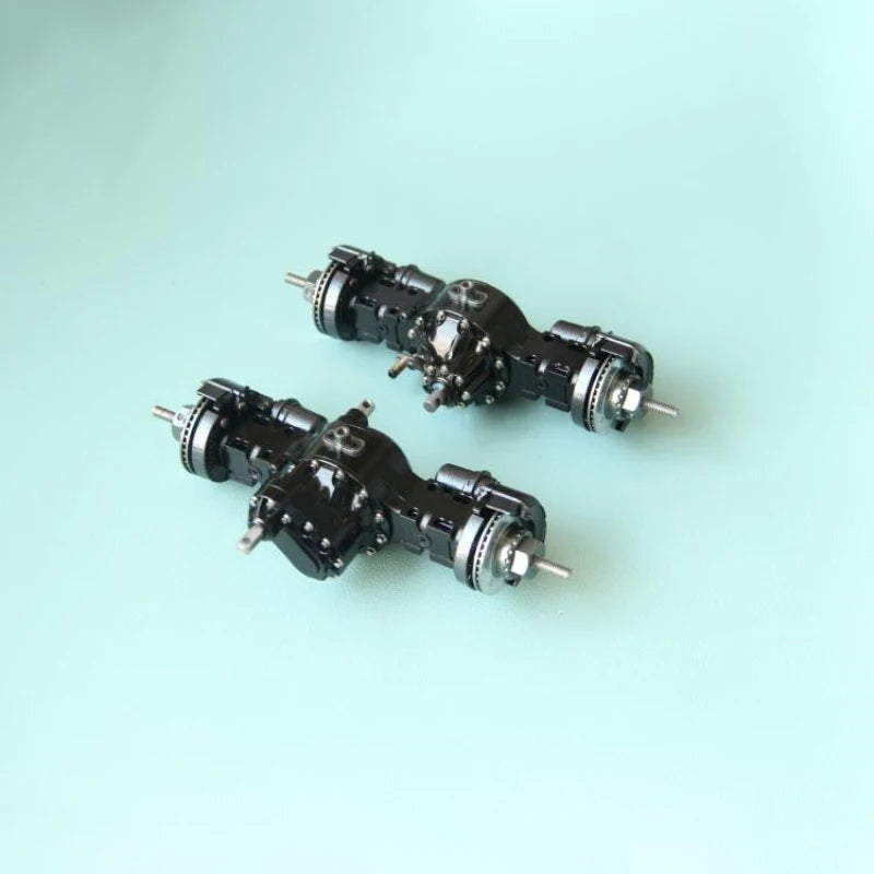 1/14 RC Truck Metal 4x4/6x6/8x8 Front Rear Power Axle Diff Lock Simulated Brake Disc for Tamiya Scania MAN Benz VOLVO Car Parts