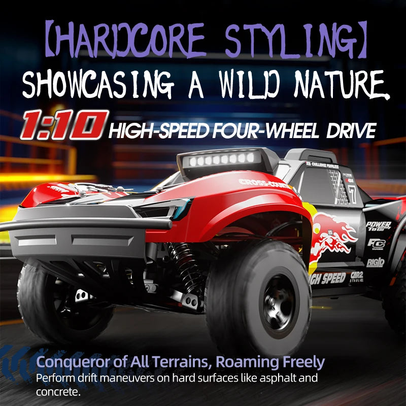 C8826 1:10  High-Speed Brushless 4WD Off-Road RC Car with Hydraulic Suspension Premium Remote Control Vehicle for Kids Adults