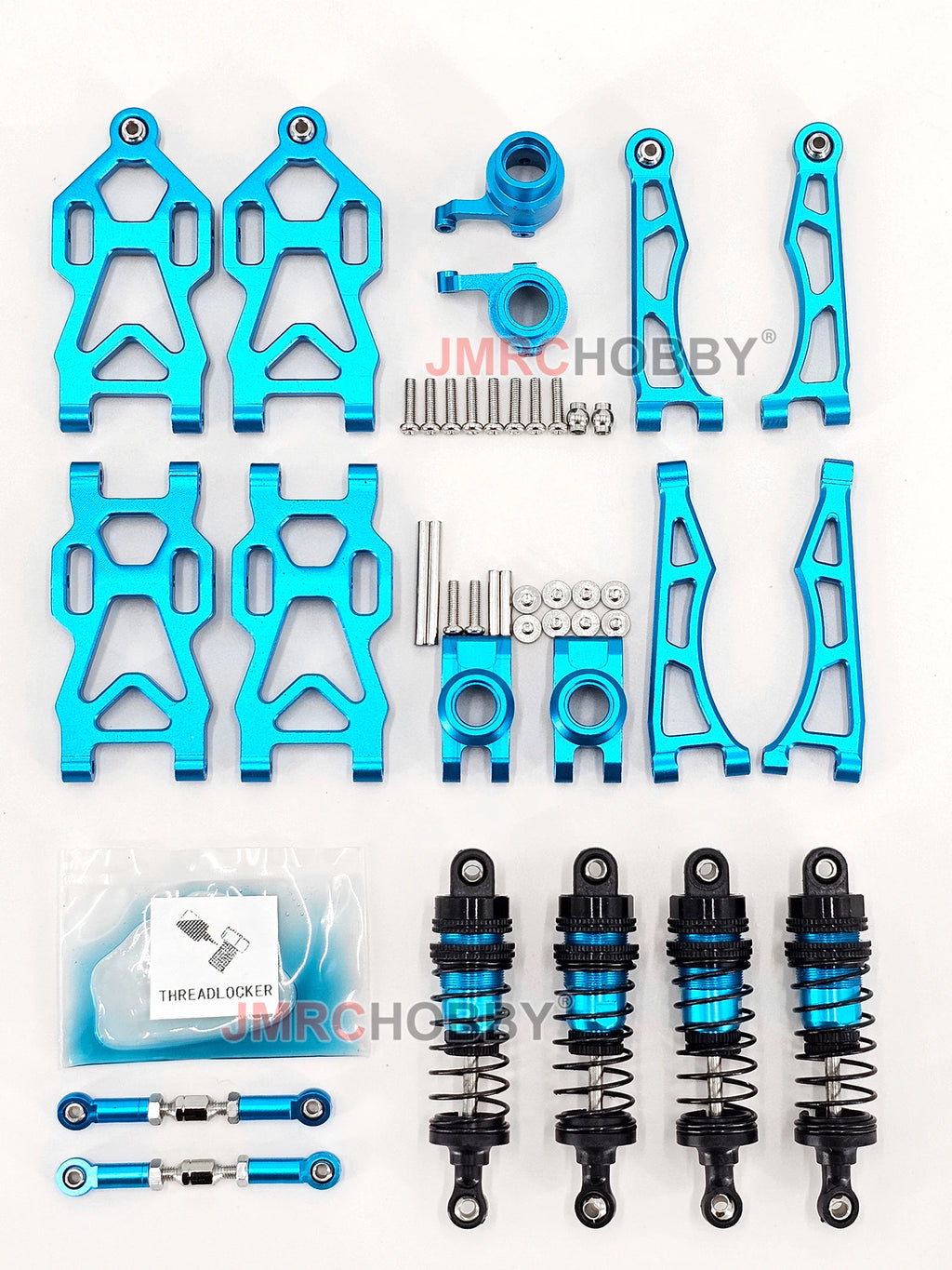 Aluminum Alloy Suspension Arm Wheel Seat Steering Cup Set Upgrade Metal Parts Accessories For SCY RC Car 16101 16102Pro 16103