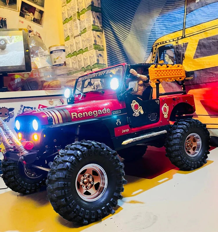 1.9in Beadlock Wheels 1.9 Crawler Tires Rims Black TRX6 Wheel Classic AXI03007 Bead Lock 12mm Hex TRX4 1.10 SCX10 ll1/10 Rim D90