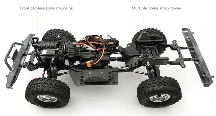 Metal Simulation 4 Doors DIY Pickup Truck Body Shell 313mm Wheelbase for 1/10 RC Crawler Car Traxxas TRX4 Defender RD110 Parts