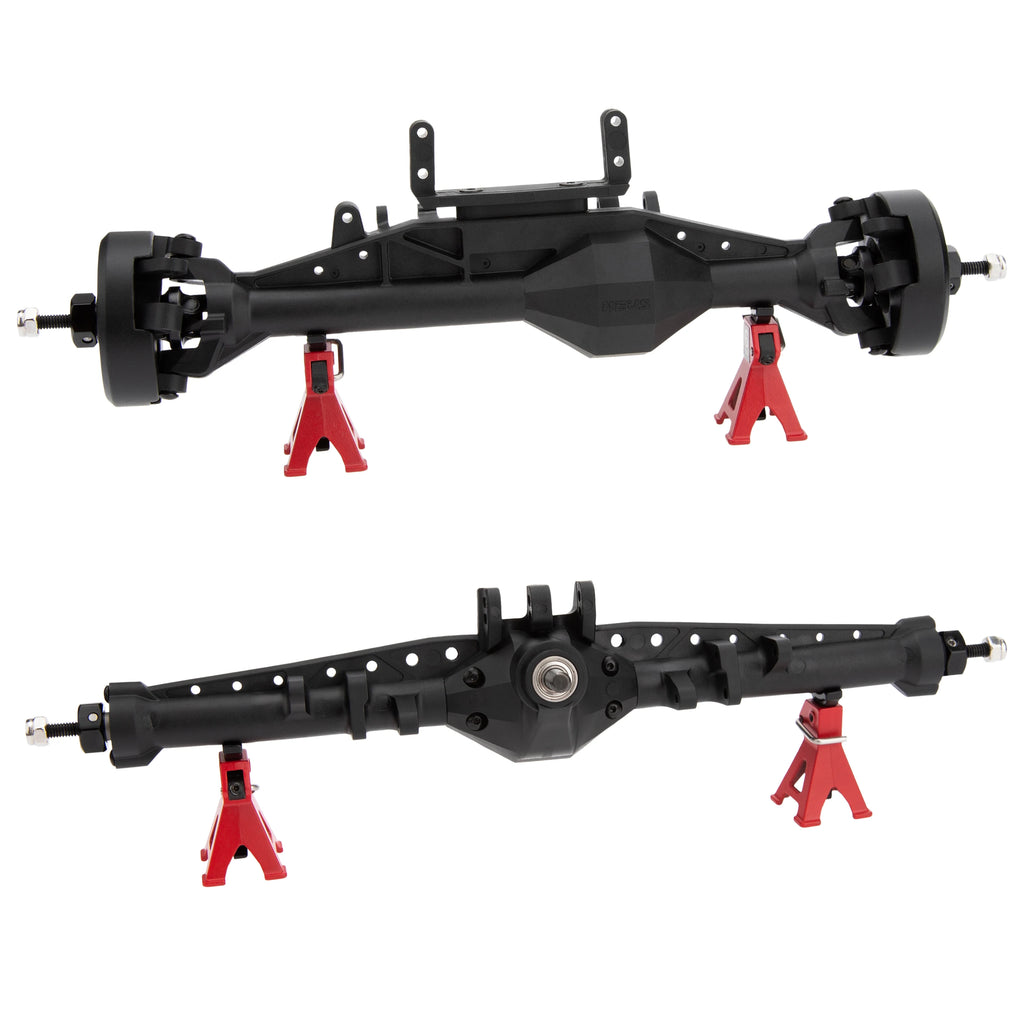 MEUS RACING 1/10 Nylon ISO Stright Axles with Front Axle Counterweight for Axial Capra II SCX10 II and Other DIY 1/10 RC Crawler