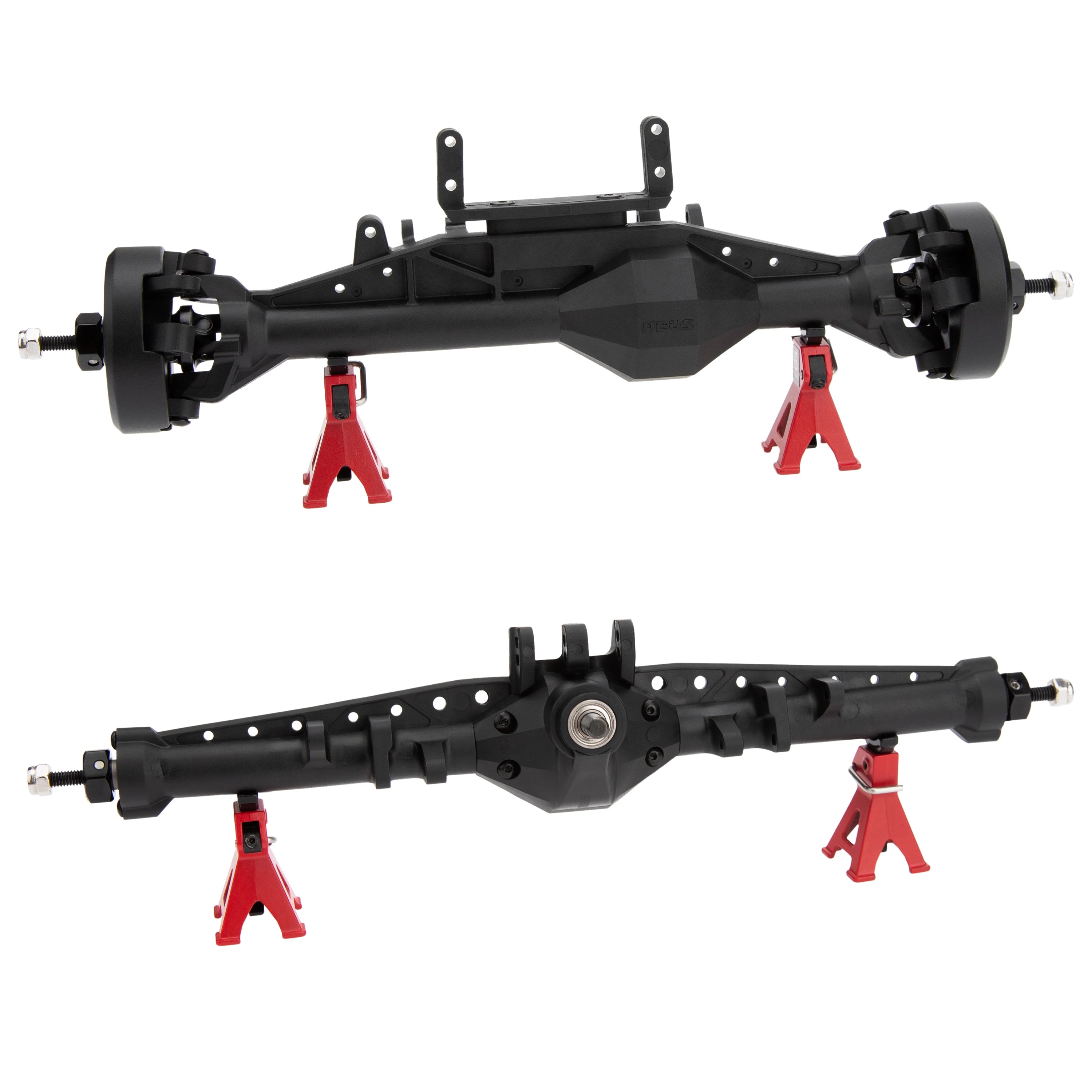 MEUS RACING 1/10 Nylon ISO Stright Axles with Front Axle Counterweight for Axial Capra II SCX10 II and Other DIY 1/10 RC Crawler