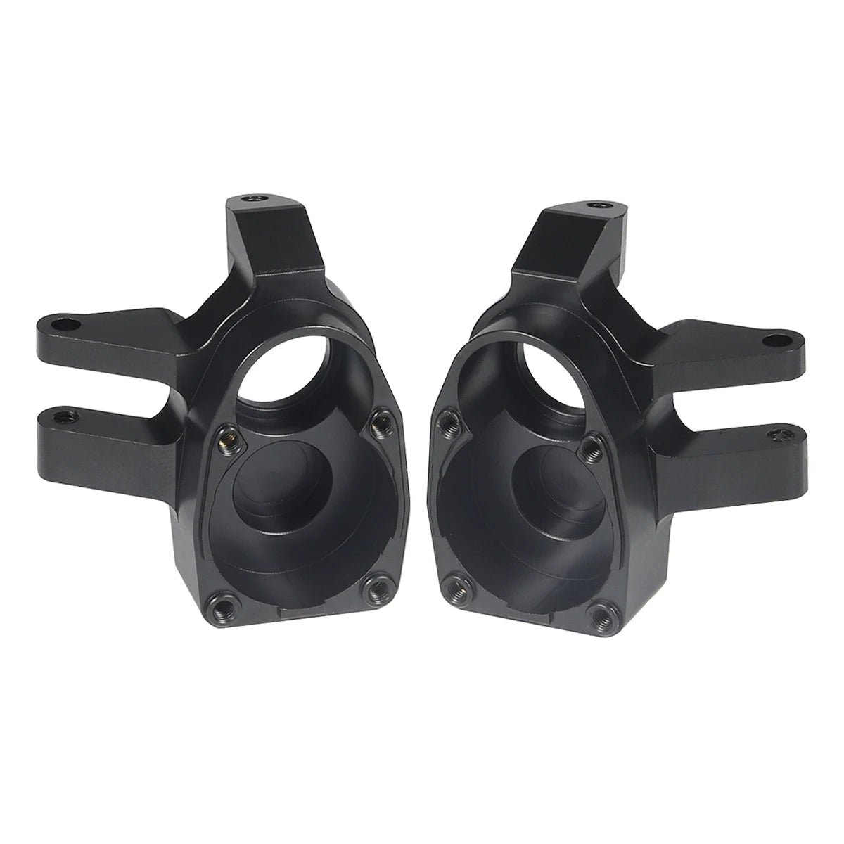 Black Brass Weights Steering Knuckles Portal Cover Set for Axial Capra SCX10 III AR45P SuperShafty CP44 Vanquish F9 Axle Housing